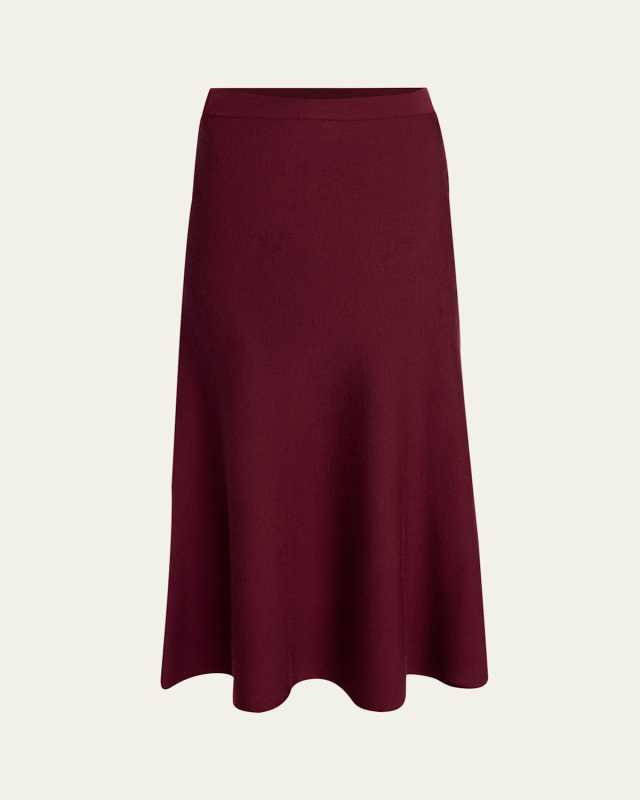 Freddie Wool Cashmere Midi Skirt